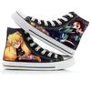 2024 Demon Slayer Print Canvas Shoes Fashion Anime Student Men Women Unisex Casual Shoe Lovers Couples Shoes
