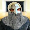 Medieval Knight Battle Costume Helmet Viking Helmet with Chain Mail Aventail Viking  Knight Steel Helmet for , Cosplay and Reenactment