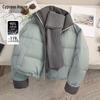 Cypress House Women's Simple Color Block 90% Duck Down Winter Jacket