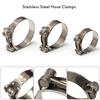 1pc Welding New Repair Tool Exhaust Sealing Pipe Clip Hose Clamps T Bolt Stainless Steel