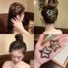 2pcs Rhinestone Five Pointed Star Hair Clips Female Forehead Bangs Edge Clip Hair Side Clips Broken Hairpin Styling BB Clip New