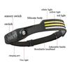 350Lumen Multimode LED COB Sensor Headlight USB Rechargeable Waterproof Headlamp Outdoor Camping Fishing Head Torch