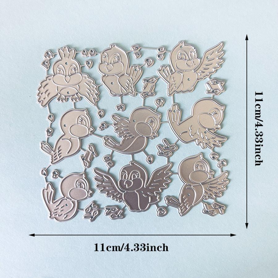 9pcs/set Birds Metal Cutting Dies Cut Die Mold Decoration Scrapbook Paper Craft Embossing Folder Photo Album Decorative Craft