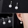 Fashionable Imitation Round Bead Earrings Pearl Earrings Bead Earrings Women's Style Student