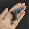 Mini Key Chain Pistol Shape Keychain Detachable 1:3 Glock G17 Half Alloy Keychain Keyring Key Chain