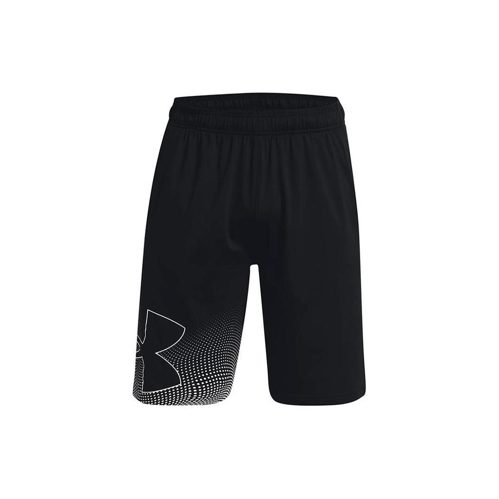 Under Armour Logo Print Casual Training Shorts Men Shorts Black 1370376-001