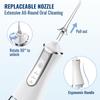Dental Oral Irrigator Water Flosser Thread Teeth Pick Mouth Washing Machine 5 Nozzels 3 Modes USB Rechargeable 300ml TankDental
