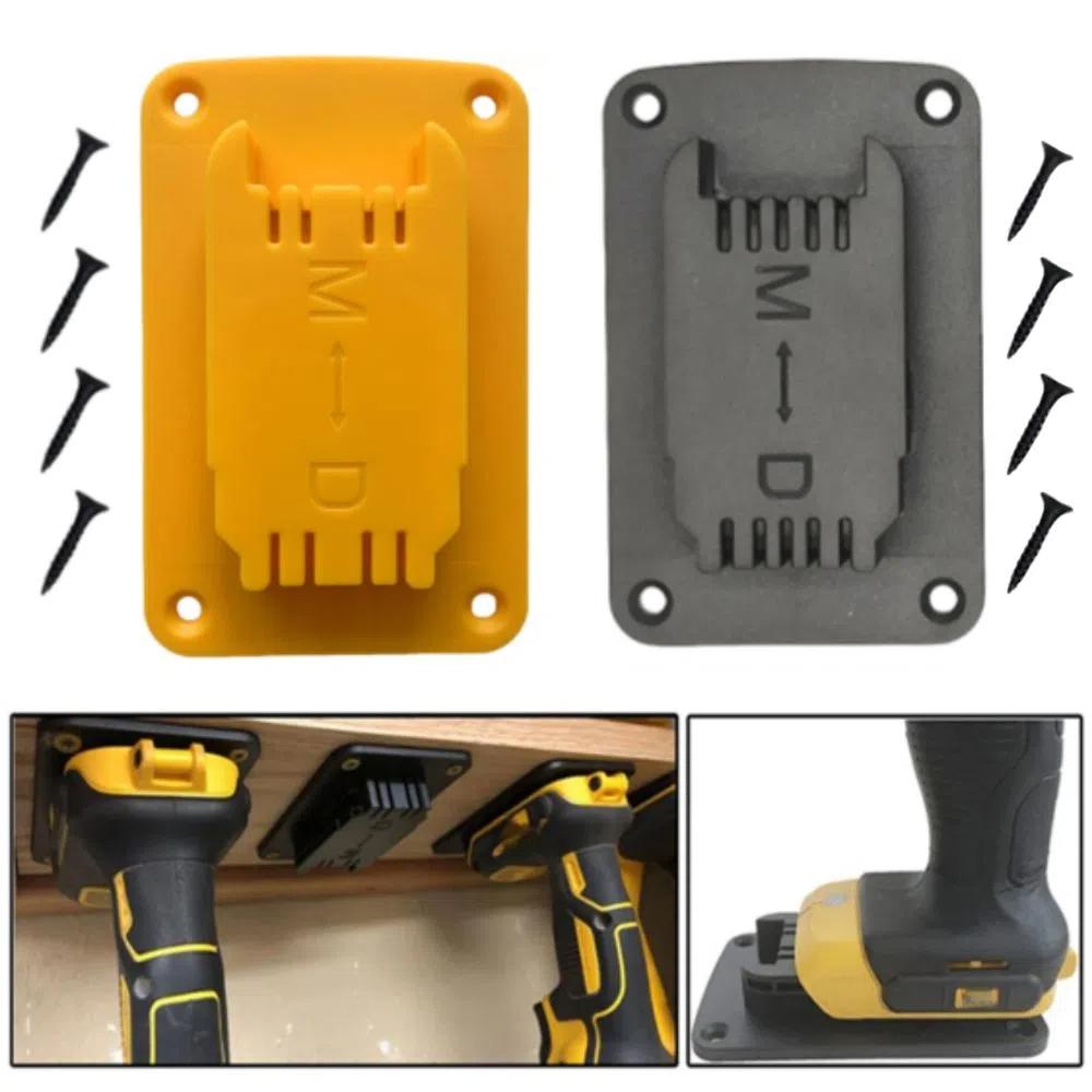 Wall Mount Power Tools Holder with Screws Tool Bracket  For Dewalt/Milwaukee 14.4/18V/20V