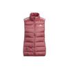 Solid Color Three Stripes Logo Zip Stand Collar Lightweight Duck Down Vest Women Vests Warm-Red HK4660