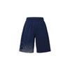 Printed Logo Solid Color Straight Leg Shorts Men Shorts Dark-Blue 1370376-408