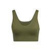 Cozy Yoga Bra Solid Color Low Impact Sports Bra Women Underwear Olive-Green GM2751