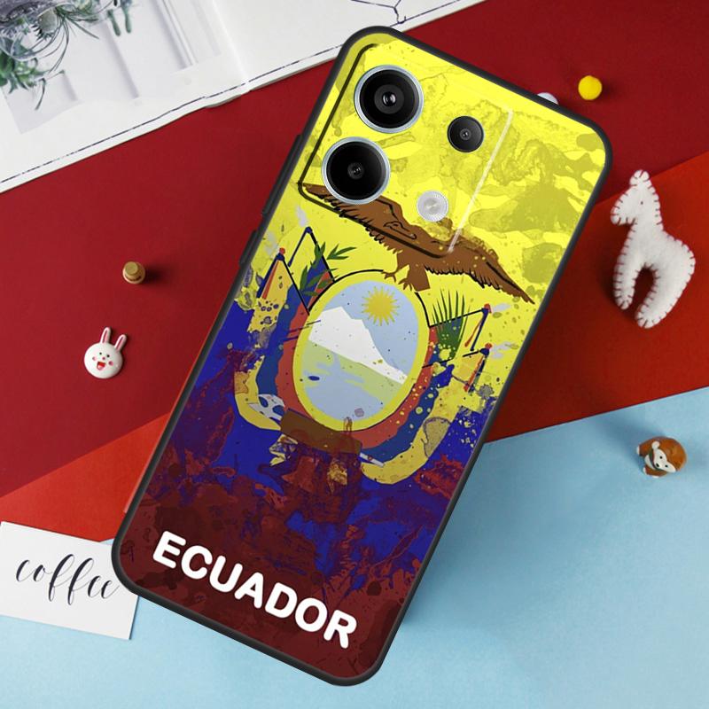 Ecuador Flag Case for Xiaomi Redmi Note 13 12 10 8 9 11 Pro 12S 10S 11S Redmi 13C 10A 10C 9C 12C Cover