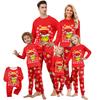 Print Cute Family Set Pajamas, Home Clothes, Family Set Long Sleeve Top Pants Set