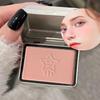 Blush, Peach-Toned Matte Blush In a Metal Tin, Long-Lasting Color And Contour Enhancer, Non-Flying Powder, Single Color Blush Palette for Brightening