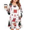 Christmas Day Girls' Long Sleeve Dress - Color Pocket Dress