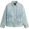 Levis Color Blocked Comfortable Long Sleeve Denim Jacket Men Jackets Blue A7150-0003