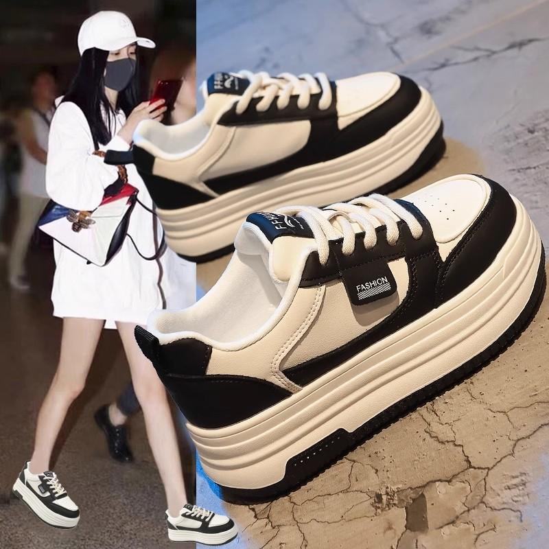 Little White Shoes Women's Winter New Velvet Shoes Versatile Thick Baseplate Shoes Casual Shoes Muffin Sneakers