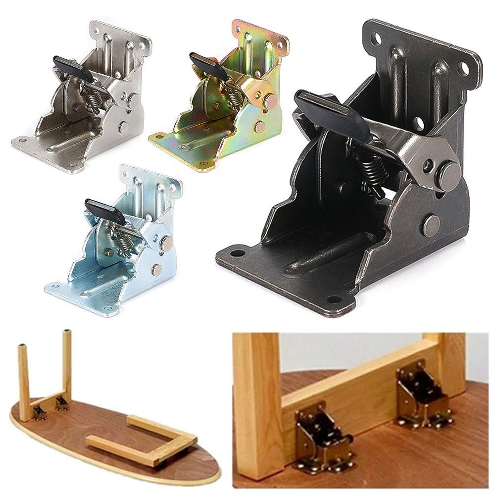 Chair Extension Fold Feet Hinges Support Frame Self-Locking Folding Hinge Table Leg Fittings