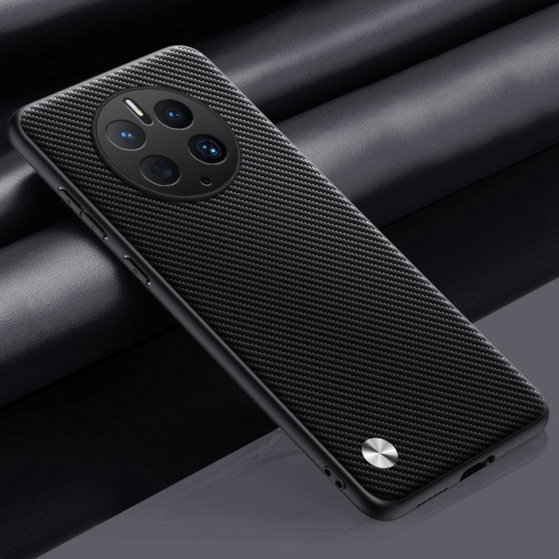 Luxury PU Leather Case For Huawei Mate 50 Pro 50Pro Back Cover Matte Silicone Full Protection Phone Case For Huawei Mate50 Pro