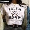T-shirts Sweet Women Fashion Salem Print Aesthetic Clothes Graphic Unisex Tshirt Top Cartoon Lady Casual FeUnisex Tee Clothing Women