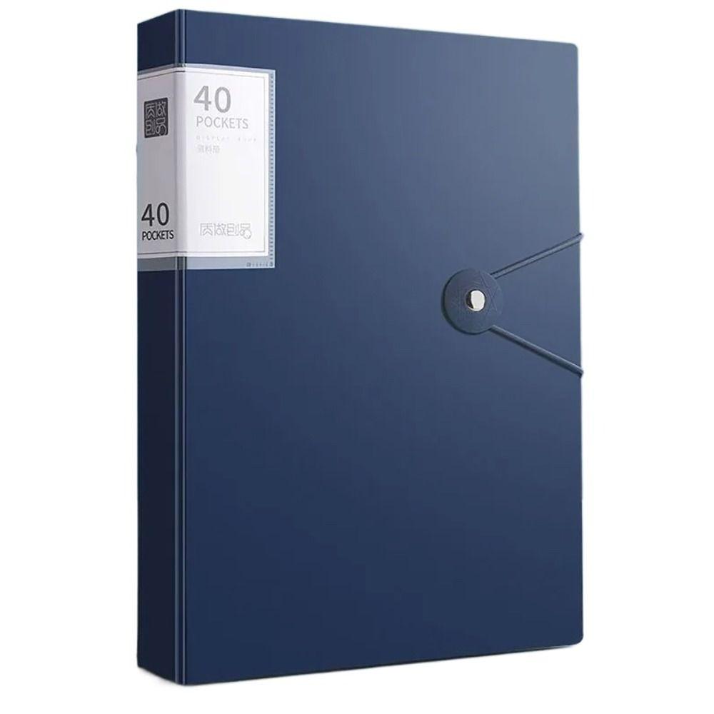 40 Pages Document Bag Waterproof Test Paper Storage Organizer New A4 File Folder