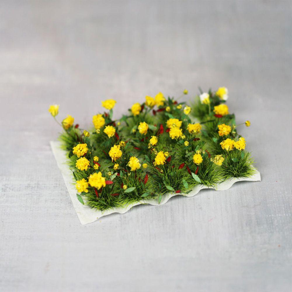Material Fairy Garden Static Grass Tufts Sand Table Layout Scene Model Miniature Flower Cluster