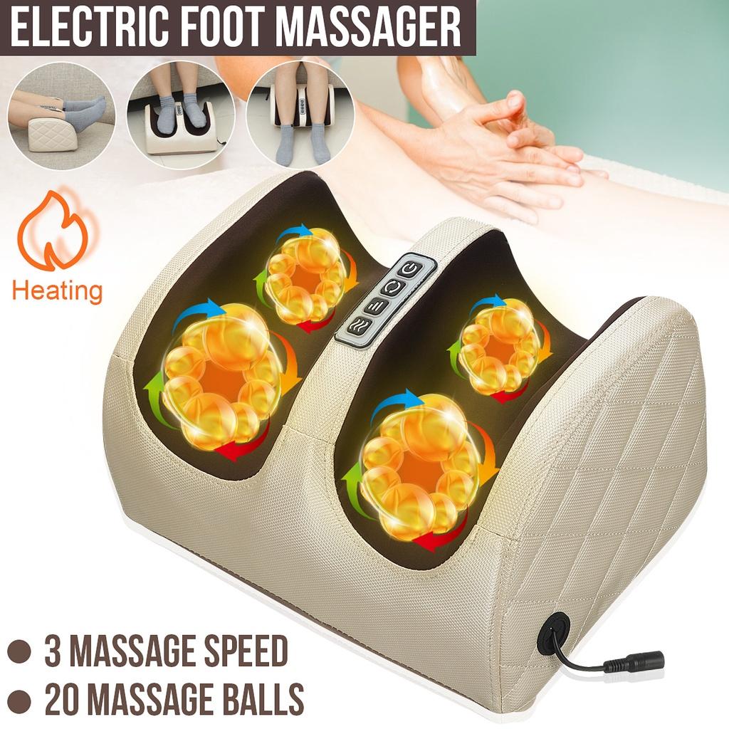 110v-240v Electric Shiatsu Foot Massager Roller Foot Massage Heating Therapy Foot Massage Machine for Relief Leg Fatigue Women/Men Gift