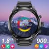 SACOSDING New Waterproof  HD Bluetooch Call Men's Smartwatch  Voice Control - BP/HR/SpO2/Sleep Sports Smartwatch for Android/iOS