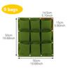 2/4/9 Pockets Vertical Garden Grow Bags Plant Wall Hanging Planting Pots Grow Planter Vegetable Gardening Supplies