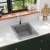 VidaXL Kitchen Sink Granite Grey Hand Basin Washbasin Inset Sink 141673