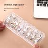 Transparent Multi-Grid Desktop Cable Organizer and Winder