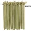 Disposable Bamboo Tie Stick Knot Skewers Cocktail Fruit Sandwiches Snacks Barbeque Food Club De Q9R7