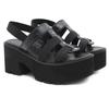 Fashion 8cm Sandals Rome Gladiator Slingbacks Peep Toe Women Flats Shoes Goth Creepers Ladies Ankle Strap Shoes