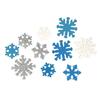 Christmas Sticker Snowflakes Foam Adhesive 2.5 To 4.5 Cm 60 Pieces