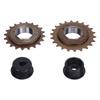 2pcs Electric Bike Freewheel with Black Drive Left Drive Flywheel Adapter Steel 20T 22T Flywheel