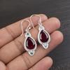 Pink Rubellite Gemstone Jewelry, 925 Sterling Silver Earring, Handmade Charming Earring, Bohemian Rubellite Earring For Grandma Gift