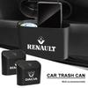 Car Vehicle Case Storage Box Black ABS Square Pressing Trash Can for Dacia Megane 2 3 Clio 4 Captur Kadjar Fluence