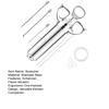 Meat Injector Kit Marinade Seasoner with Stainless Steel Needles for BBQ Grill Turkey Ergonomic Design