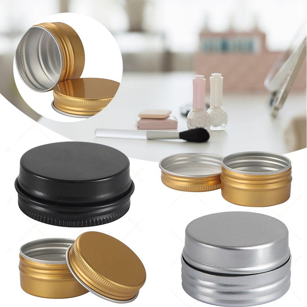 Candle for Cream Balm Metal Box Tea Cans Cosmetic Container Aluminum Tin Jar Refillable Bottles
