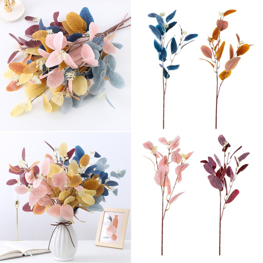 Prop Bridal Bouquet Leaves With Fruits Simulation Plants Branches Artificial Eucalyptus Stems