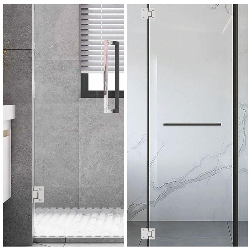 90°/135°/180° Зажим-кронштейн для стеклянной двери Фурнитура для двери из нержавеющей стали Петли для двери ванной комнаты Ванная комната