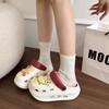 Fashion Versatile Comfortable Hole Shoes Personalized Star Cartoon Thick Sole Lightweight Non-slip Cool Slippers 2025 Summer New