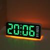 New LED Large Word Digital Clock Aura Light Date Sleeping Table Clock Multifunctional Digital Alarm Clock