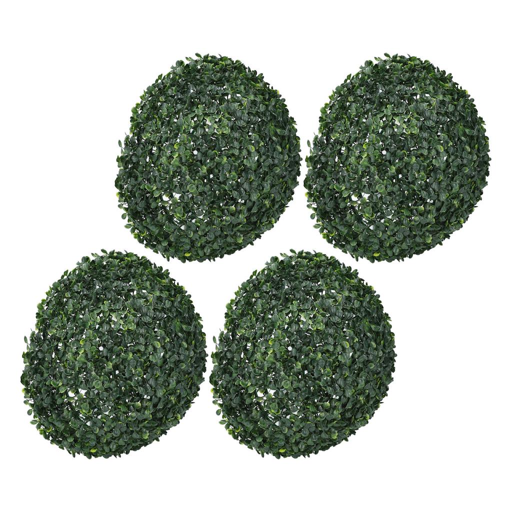 Artificial Plant Ball Simulation Decorative Plastic Faux Plant Topiary Ball for Home Balcony