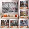 Home Wall Decoration Tapestry, Paris, France, Eiffel Tower Art Hanging Cloth, Office Living Room Tapestry