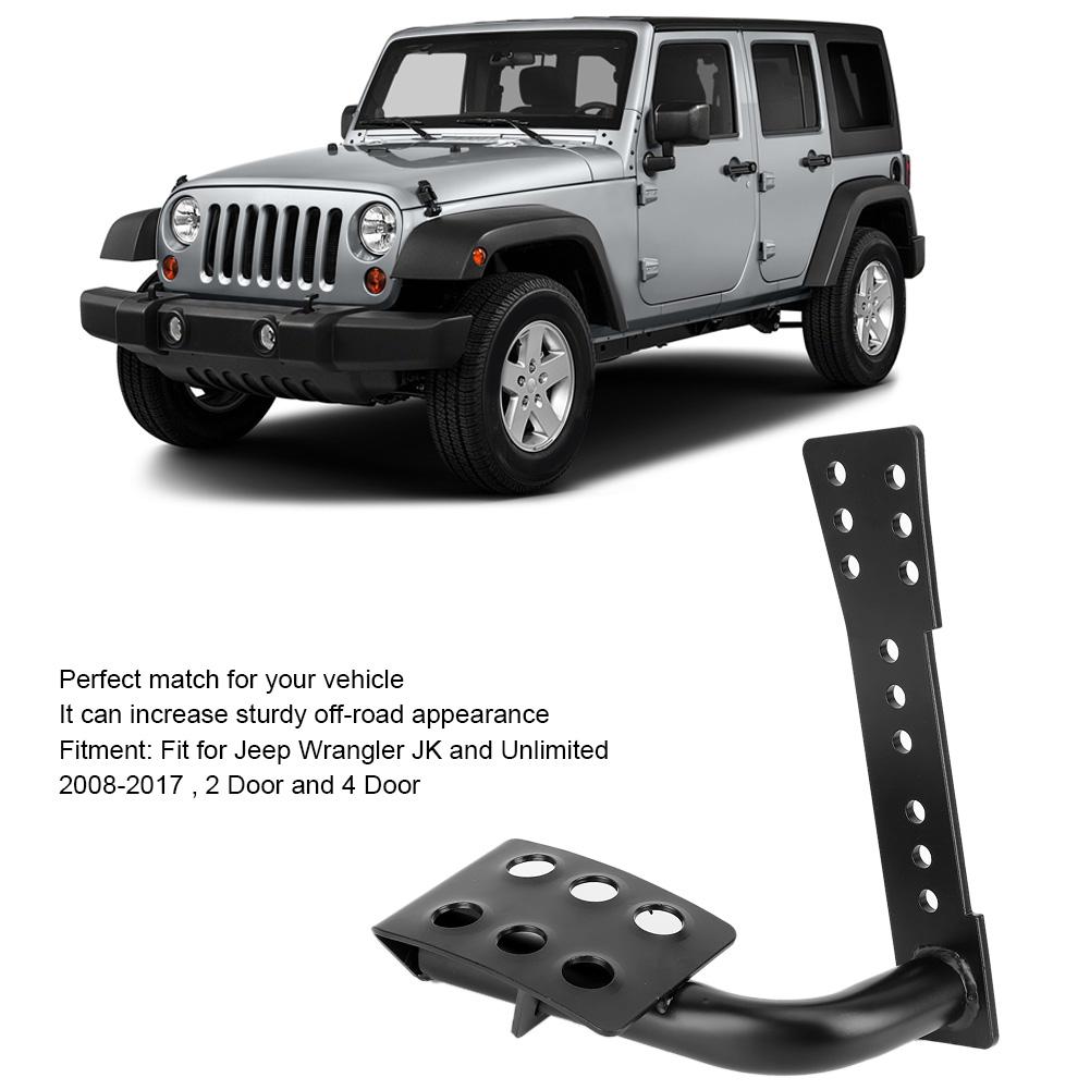 Car Metal Pedal Left Side Foot Rest Decoration Accessory Fit for Jeep Wrangler JK 2008 2017