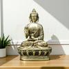 Brass Buddha Ji Statue | Height-17 Cm Aprrox. Vastu Idol for Home and Office | Zonal Placement-WNW|