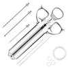 Meat Injector Kit Marinade Seasoner with Stainless Steel Needles for BBQ Grill Turkey Ergonomic Design