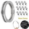 304 Stainless Steel Hose Clamp Strap with Fasteners Pipe Ducting Hose Clamp Car Fuel Pipe Clips