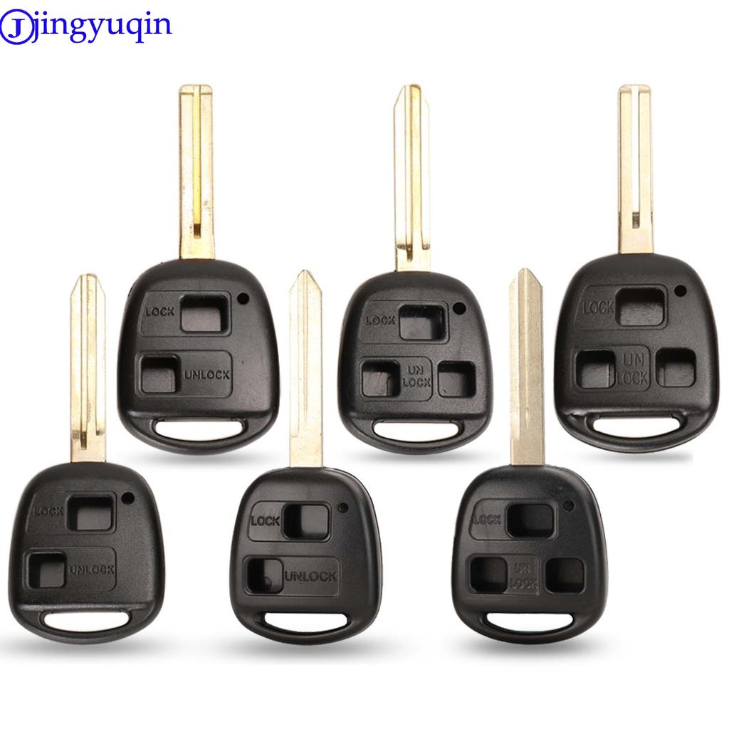 Jingyuqin Remote 2/3 B Key Case Cover Shell For Lexus RX300 ES300 LS400 GX460 For Toyota Corolla Land Cruiser YARIS CAMRY RAV4